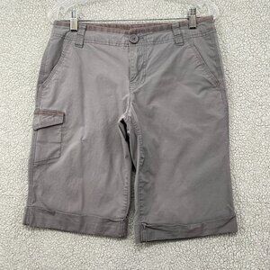 DKNY Jeans Shorts Womens Size 6 Gray Flat Front Pockets Lightweight Casual